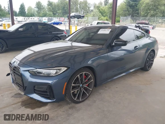 ✅ 2021 BMW 4 Series M440i xDrive • VIN: WBA13AR02MCG58623 • Лот: 42688754. Опубліковано раніше на IAAI з пробігом 42 021 миль. Безкоштовний доступ до архіву аукціонних продажів зі США та докладний звіт про історію автомобіля на DreamBid. Зображення 2.