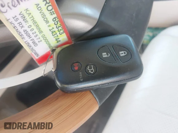 ✅ 2015 Lexus RX 450h • VIN: 2T2ZB1BAXFC002572 • Лот: 45123895. Опубликован ранее на IAAI с пробегом 76 801 миль. Бесплатный доступ к архиву аукционных продаж из США и подробный отчёт об истории автомобиля на DreamBid. Изображение 11.