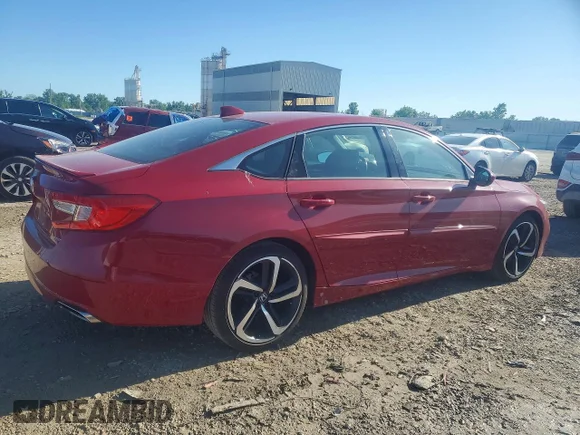 ✅ 2018 Honda Accord Sport • VIN: 1HGCV1F35JA212251 • Lot: 52826856. Listed on Copart with 91,368 mi. Free auction sales archive from the USA and detailed vehicle history report at DreamBid. Image 3.