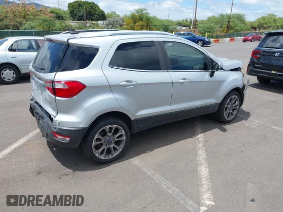 ✅ 2019 Ford EcoSport Titanium • VIN: MAJ3S2KE0KC256660 • Lot: 42474342. Wystawiony na IAAI z przebiegiem 67 567 mil. Bezpłatny archiwum sprzedaży aukcyjnych z USA i szczegółowy raport historii pojazdu na DreamBid. Zdjęcie 4.