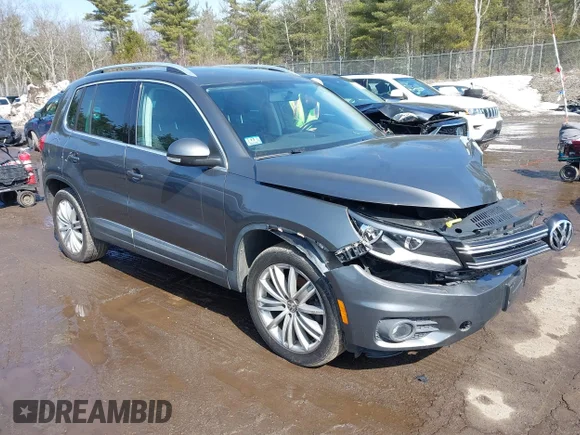 ✅ 2014 Volkswagen Tiguan S • VIN: WVGAV3AXXEW605162 • Lot: 44445679. Wystawiony na IAAI z przebiegiem 85 423 mil. Bezpłatny archiwum sprzedaży aukcyjnych z USA i szczegółowy raport historii pojazdu na DreamBid. Zdjęcie 1.