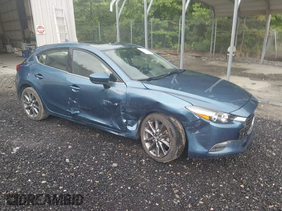 ✅ 2018 Mazda 3 Touring • VIN: 3MZBN1L33JM274102 • Lot: 45186895. Listed on IAAI with 97,016 mi. Free auction sales archive from the USA and detailed vehicle history report at DreamBid. Image 1.