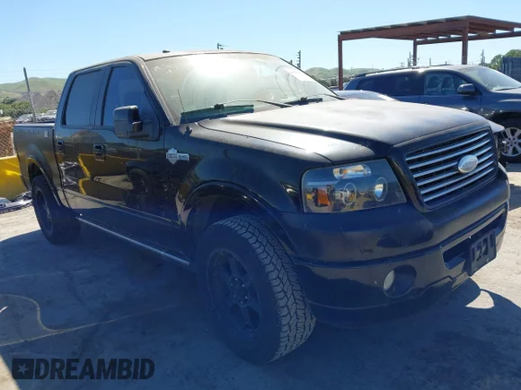 ✅ 2007 Ford F-150 Harley-Davidson • VIN: 1FTRW12557FA31546 • Lot: 44792038. Listed on IAAI with 122,018 mi. Free auction sales archive from the USA and detailed vehicle history report at DreamBid. Image 1.
