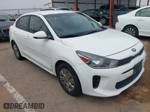 ✅ 2019 Kia Rio LX • VIN: 3KPA24AB0KE210405 • Lot: 43119189. Listed on IAAI with 105,387 mi. Free auction sales archive from the USA and detailed vehicle history report at DreamBid. Image 1.