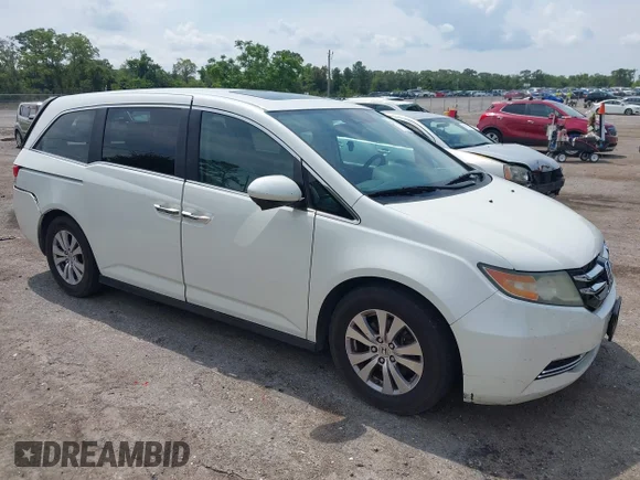 ✅ 2015 Honda Odyssey EX-L • VIN: 5FNRL5H66FB068320 • Лот: 45069607. Опубликован ранее на IAAI с пробегом 209 799 миль. Бесплатный доступ к архиву аукционных продаж из США и подробный отчёт об истории автомобиля на DreamBid. Изображение 1.