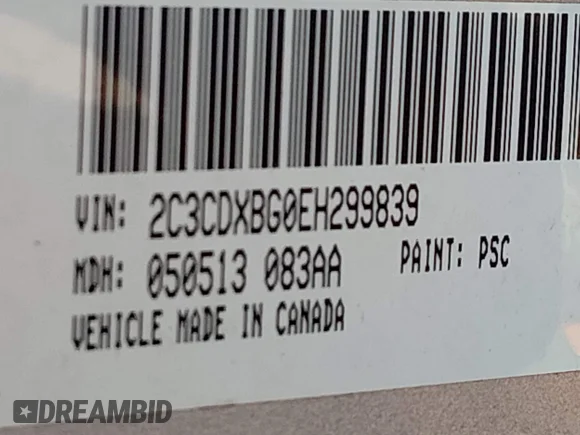 ✅ 2014 Dodge Charger SE • VIN: 2C3CDXBG0EH299839 • Lot: 44305358. Listed on IAAI with 169,691 mi. Free auction sales archive from the USA and detailed vehicle history report at DreamBid. Image 9.