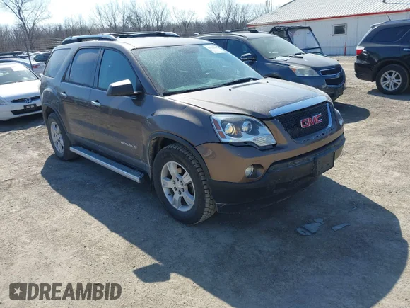 ✅ 2008 GMC Acadia SLE1 • VIN: 1GKER13768J181089 • Lot: 44712268. Listed on IAAI with 254,753 mi. Free auction sales archive from the USA and detailed vehicle history report at DreamBid. Image 1.