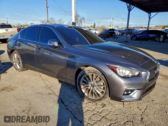 ✅ 2023 Infiniti Q50 Luxe • VIN: JN1EV7BP0PM511384 • Lot: 99450195. Listed on Copart with 40,213 mi. Free auction sales archive from the USA and detailed vehicle history report at DreamBid. Image 4.