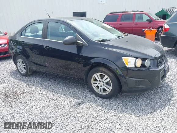 ✅ 2012 Chevrolet Sonic LT • VIN: 1G1JC5SH1C4118589 • Lot: 45199606. Listed on IAAI with 222,189 mi. Free auction sales archive from the USA and detailed vehicle history report at DreamBid. Image 1.