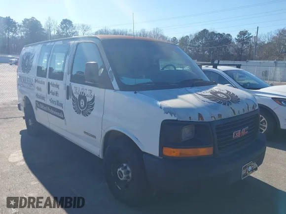 ✅ 2005 GMC Savana Cargo • VIN: 1GTGG25V651148195 • Лот: 44048308. Опубликован ранее на IAAI с пробегом 253 097 миль. Бесплатный доступ к архиву аукционных продаж из США и подробный отчёт об истории автомобиля на DreamBid. Изображение 1.
