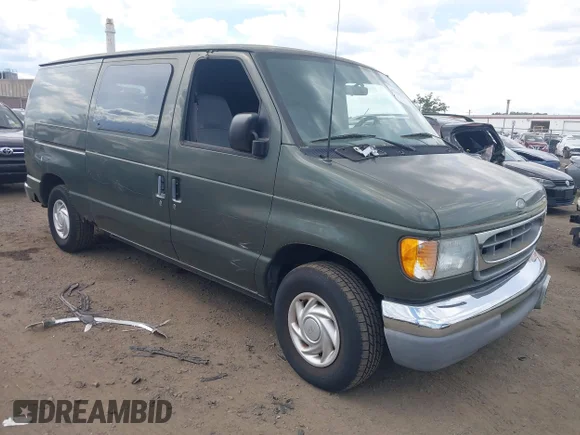 ✅ 2002 Ford Econoline Cargo • VIN: 1FTRE14272HA50781 • Лот: 45268793. Опубліковано раніше на IAAI з пробігом 92 602 миль. Безкоштовний доступ до архіву аукціонних продажів зі США та докладний звіт про історію автомобіля на DreamBid. Зображення 1.