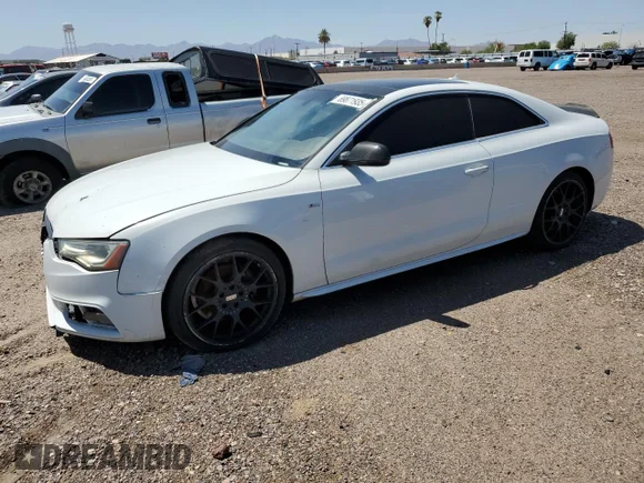 ✅ 2014 Audi A5 Prestige • VIN: WAUWFAFR8EA020967 • Lot: 69871935. Listed on Copart with 92,357 mi. Free auction sales archive from the USA and detailed vehicle history report at DreamBid. Image 1.