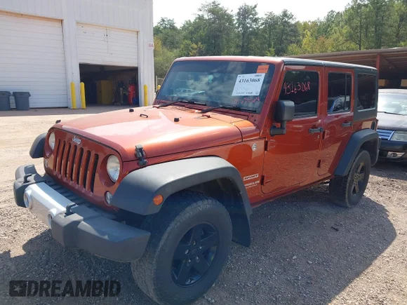✅ 2014 Jeep Wrangler Unlimited Sport RHD • VIN: 1C4BJWKG3EL169910 • Lot: 43163068. Wystawiony na IAAI z przebiegiem 133 543 mil. Bezpłatny archiwum sprzedaży aukcyjnych z USA i szczegółowy raport historii pojazdu na DreamBid. Zdjęcie 2.