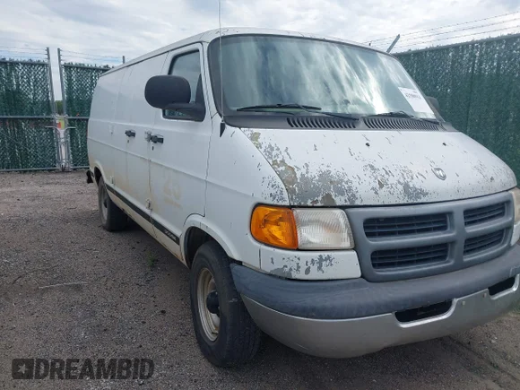 ✅ 2000 Dodge Cargo • VIN: 2B7HB11Y8YK178076 • Lot: 42580914. Listed on IAAI with 191,530 mi. Free auction sales archive from the USA and detailed vehicle history report at DreamBid. Image 1.