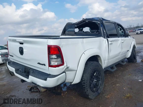 ✅ 2022 Ram 1500 Big Horn • VIN: 1C6SRFFT6NN236270 • Lot: 44099344. Listed on IAAI with 63,922 mi. Free auction sales archive from the USA and detailed vehicle history report at DreamBid. Image 4.