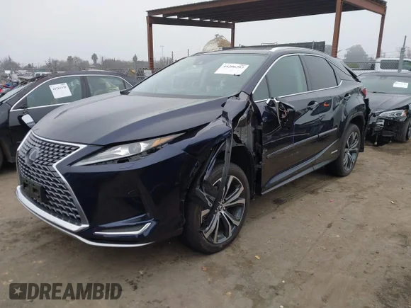 ✅ 2021 Lexus RX 450h • VIN: 2T2HGMDA3MC058801 • Лот: 44206207. Опубліковано раніше на IAAI з пробігом 20 123 миль. Безкоштовний доступ до архіву аукціонних продажів зі США та докладний звіт про історію автомобіля на DreamBid. Зображення 2.