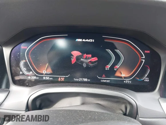 ✅ 2023 BMW 4 Series M440i xDrive • VIN: WBA63AT01PCL68034 • Lot: 43192889. Wystawiony na IAAI z przebiegiem 21 789 mil. Bezpłatny archiwum sprzedaży aukcyjnych z USA i szczegółowy raport historii pojazdu na DreamBid. Zdjęcie 7.