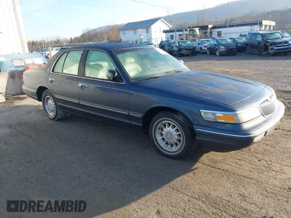✅ 1996 Mercury Grand Marquis LS • VIN: 2MELM75W8TX609431 • Лот: 43949487. Опубликован ранее на IAAI с пробегом 121 710 миль. Бесплатный доступ к архиву аукционных продаж из США и подробный отчёт об истории автомобиля на DreamBid. Изображение 1.