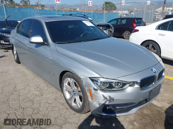 ✅ 2017 BMW 3 Series 330e • VIN: WBA8E1C34HA156724 • Lot: 44534268. Listed on IAAI with 97,165 mi. Free auction sales archive from the USA and detailed vehicle history report at DreamBid. Image 1.