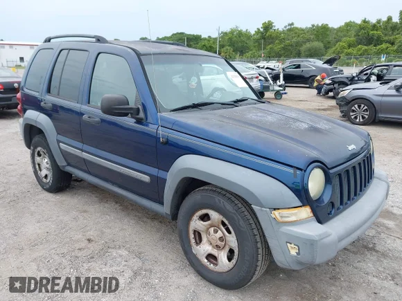✅ 2005 Jeep Liberty Sport • VIN: 1J4GK48K95W536384 • Lot: 42329079. Listed on IAAI with 162,603 mi. Free auction sales archive from the USA and detailed vehicle history report at DreamBid. Image 1.