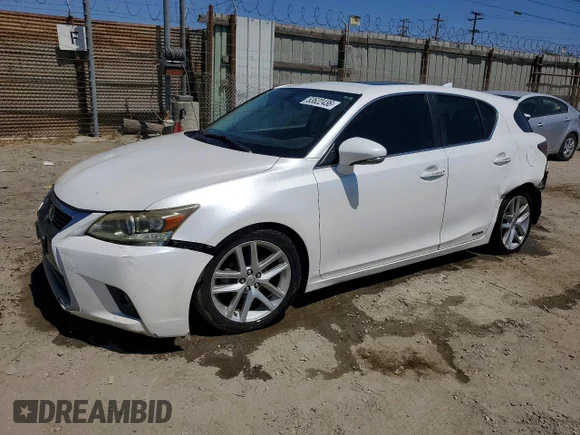 ✅ 2015 Lexus CT 200h • VIN: JTHKD5BH1F2227335 • Lot: 53622436. Listed on Copart with 323,335 mi. Free auction sales archive from the USA and detailed vehicle history report at DreamBid. Image 1.