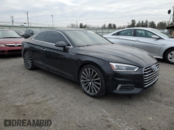 ✅ 2018 Audi A5 Premium Plus • VIN: WAUPNAF55JA008502 • Лот: 71927172. Опубліковано раніше на Copart з пробігом 74 609 миль. Безкоштовний доступ до архіву аукціонних продажів зі США та докладний звіт про історію автомобіля на DreamBid. Зображення 4.