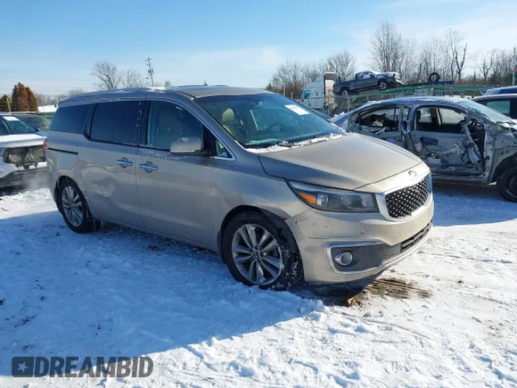✅ 2015 Kia Sedona SX-L • VIN: KNDME5C13F6027669 • Lot: 43917518. Listed on IAAI with 132,727 mi. Free auction sales archive from the USA and detailed vehicle history report at DreamBid. Image 1.