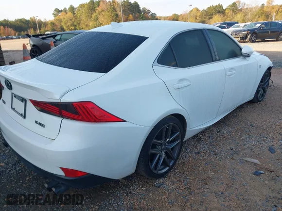 ✅ 2017 Lexus IS 300 • VIN: JTHCM1D24H5016573 • Lot: 40699742. Listed on IAAI with 88,942 mi. Free auction sales archive from the USA and detailed vehicle history report at DreamBid. Image 4.