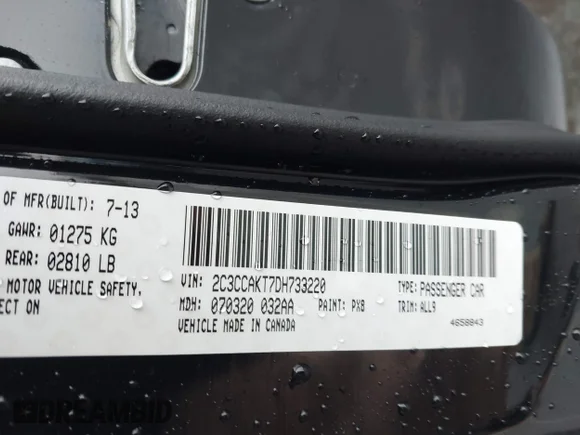 ✅ 2013 Chrysler 300 C • VIN: 2C3CCAKT7DH733220 • Лот: 43886050. Опубліковано раніше на IAAI з пробігом 67 145 миль. Безкоштовний доступ до архіву аукціонних продажів зі США та докладний звіт про історію автомобіля на DreamBid. Зображення 9.