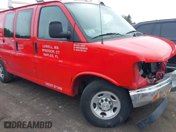 ✅ 2024 Chevrolet Express Cargo • VIN: 1GCWGAFP7R1214703 • Lot: 44682416. Listed on IAAI with Not provided. Free auction sales archive from the USA and detailed vehicle history report at DreamBid. Image 1.