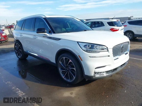 ✅ 2022 Lincoln Aviator Reserve • VIN: 5LM5J7WC6NGL20461 • Лот: 43991109. Опубликован ранее на IAAI с пробегом 6 миль. Бесплатный доступ к архиву аукционных продаж из США и подробный отчёт об истории автомобиля на DreamBid. Изображение 1.