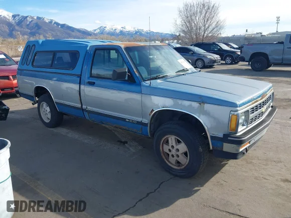 ✅ 1991 Chevrolet S-10 • VIN: 1GCDT14Z3M0147118 • Lot: 44370001. Listed on IAAI with 175,223 mi. Free auction sales archive from the USA and detailed vehicle history report at DreamBid. Image 1.