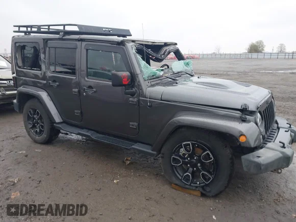 ✅ 2018 Jeep Wrangler Unlimited Altitude • VIN: 1C4BJWEG1JL851996 • Lot: 43771894. Wystawiony na IAAI z przebiegiem 138 223 mil. Bezpłatny archiwum sprzedaży aukcyjnych z USA i szczegółowy raport historii pojazdu na DreamBid. Zdjęcie 1.
