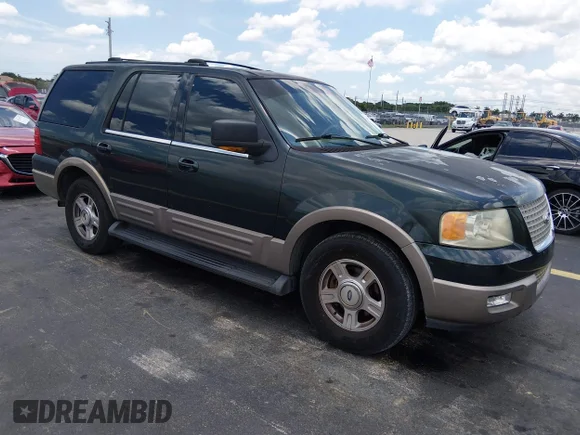 ✅ 2003 Ford Expedition Eddie Bauer • VIN: 1FMRU17W33LA86933 • Лот: 45379485. Опубліковано раніше на IAAI з пробігом 246 353 миль. Безкоштовний доступ до архіву аукціонних продажів зі США та докладний звіт про історію автомобіля на DreamBid. Зображення 1.