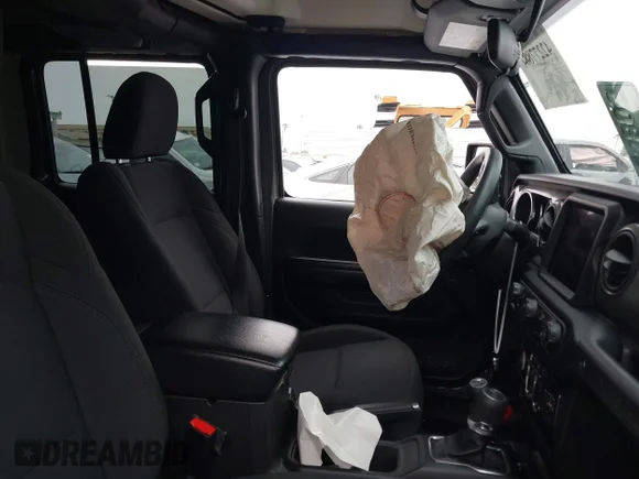 ✅ 2021 Jeep Wrangler Unlimited Sport S • VIN: 1C4HJXDG3MW614219 • Lot: 42277887. Wystawiony na IAAI z przebiegiem 43 234 mil. Bezpłatny archiwum sprzedaży aukcyjnych z USA i szczegółowy raport historii pojazdu na DreamBid. Zdjęcie 5.