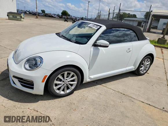 ✅ 2019 Volkswagen Beetle S • VIN: 3VW5DAATXKM507168 • Lot: 51566706. Listed on Copart with 46,366 mi. Free auction sales archive from the USA and detailed vehicle history report at DreamBid. Image 1.
