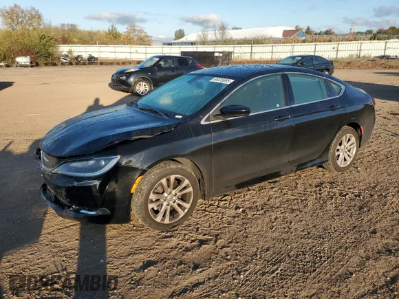 ✅ 2015 Chrysler 200 Limited • VIN: 1C3CCCAB0FN590951 • Лот: 86525995. Опубликован ранее на Copart с пробегом 108 346 миль. Бесплатный доступ к архиву аукционных продаж из США и подробный отчёт об истории автомобиля на DreamBid. Изображение 1.