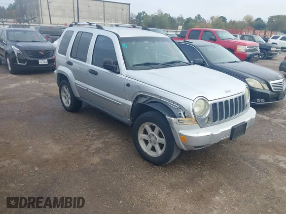 ✅ 2005 Jeep Liberty Limited • VIN: 1J4GK58K65W554380 • Lot: 43970408. Listed on IAAI with 158,691 mi. Free auction sales archive from the USA and detailed vehicle history report at DreamBid. Image 1.