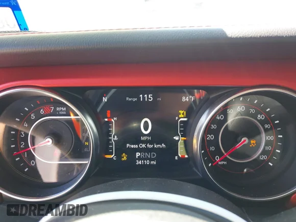 ✅ 2020 Jeep Wrangler Unlimited Recon • VIN: 1C4HJXFN7LW350335 • Lot: 44733107. Wystawiony na IAAI z przebiegiem 34 110 mil. Bezpłatny archiwum sprzedaży aukcyjnych z USA i szczegółowy raport historii pojazdu na DreamBid. Zdjęcie 7.
