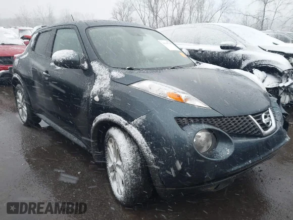 ✅ 2014 Nissan Juke Nismo • VIN: JN8AF5MV3ET357950 • Lot: 44149749. Listed on IAAI with 86,703 mi. Free auction sales archive from the USA and detailed vehicle history report at DreamBid. Image 1.