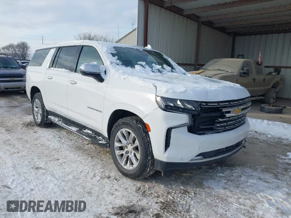 ✅ 2023 Chevrolet Suburban Premier • VIN: 1GNSKFKD2PR453457 • Lot: 44263175. Listed on IAAI with 80,479 mi. Free auction sales archive from the USA and detailed vehicle history report at DreamBid. Image 1.