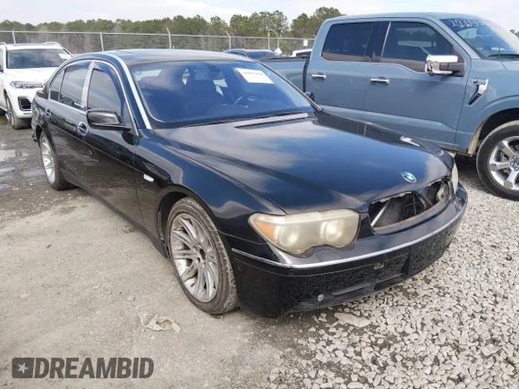 ✅ 2003 BMW 7 Series 745Li • VIN: WBAGN63433DR13427 • Lot: 44407004. Wystawiony na IAAI z przebiegiem 216 108 mil. Bezpłatny archiwum sprzedaży aukcyjnych z USA i szczegółowy raport historii pojazdu na DreamBid. Zdjęcie 1.