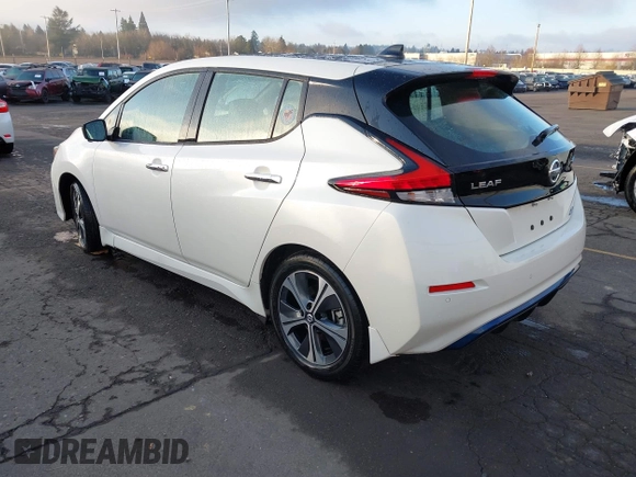 ✅ 2020 Nissan LEAF SL Plus • VIN: 1N4BZ1DP3LC309336 • Lot: 44164581. Wystawiony na IAAI z przebiegiem 18 513 mil. Bezpłatny archiwum sprzedaży aukcyjnych z USA i szczegółowy raport historii pojazdu na DreamBid. Zdjęcie 3.