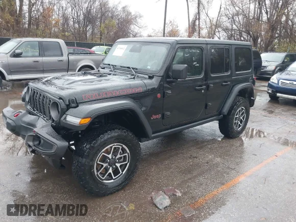 ✅ 2026 Jeep Wrangler Rubicon • VIN: 1C4PJXFN2TW185726 • Лот: 43760012. Опубліковано раніше на IAAI з пробігом 3 837 миль. Безкоштовний доступ до архіву аукціонних продажів зі США та докладний звіт про історію автомобіля на DreamBid. Зображення 2.