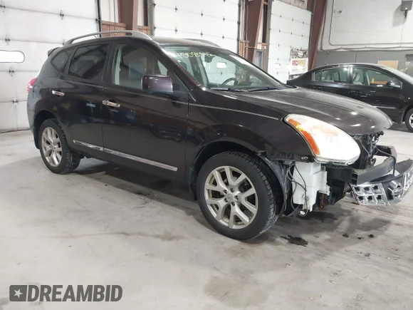 ✅ 2013 Nissan Rogue S • VIN: JN8AS5MV9DW127032 • Lot: 45080115. Listed on IAAI with 119,212 mi. Free auction sales archive from the USA and detailed vehicle history report at DreamBid. Image 1.