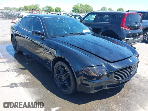 ✅ 2006 Maserati Quattroporte • VIN: ZAMCE39A660024352 • Lot: 42050460. Listed on IAAI with 57,715 mi. Free auction sales archive from the USA and detailed vehicle history report at DreamBid. Image 1.