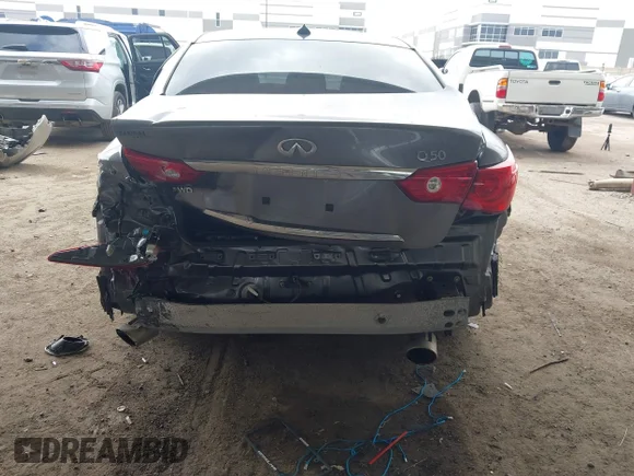 ✅ 2014 Infiniti Q50 Premium • VIN: JN1BV7ARXEM681710 • Lot: 44533223. Listed on IAAI with 106,531 mi. Free auction sales archive from the USA and detailed vehicle history report at DreamBid. Image 6.