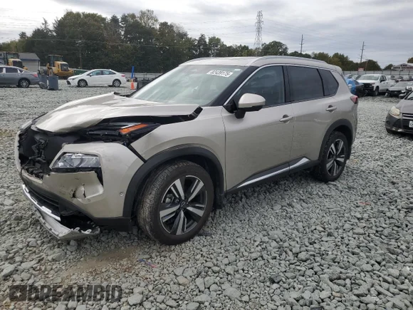 ✅ 2023 Nissan Rogue Platinum • VIN: JN8BT3DC5PW107255 • Lot: 82439175. Listed on Copart with 15,427 mi. Free auction sales archive from the USA and detailed vehicle history report at DreamBid. Image 1.