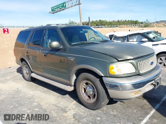 ✅ 2001 Ford Expedition Eddie Bauer • VIN: 1FMRU17LX1LA16705 • Lot: 43975824. Wystawiony na IAAI z przebiegiem Nie podano. Bezpłatny archiwum sprzedaży aukcyjnych z USA i szczegółowy raport historii pojazdu na DreamBid. Zdjęcie 1.