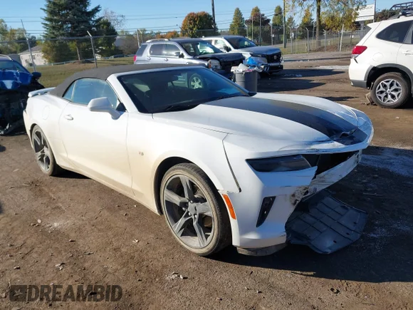 ✅ 2016 Chevrolet Camaro 2LT • VIN: 1G1FC3DS1G0165640 • Lot: 43472788. Wystawiony na IAAI z przebiegiem 53 102 mil. Bezpłatny archiwum sprzedaży aukcyjnych z USA i szczegółowy raport historii pojazdu na DreamBid. Zdjęcie 1.